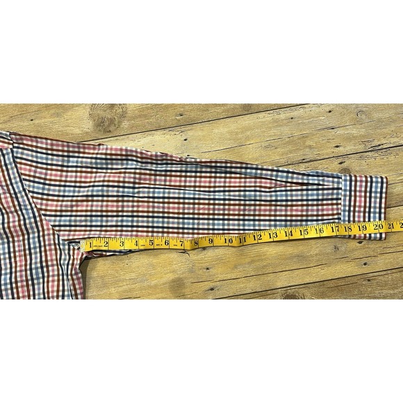 Peter Millar Crown Men's M Seaside Finish Plaid Button Down 100% Cotton - Picture 9 of 9